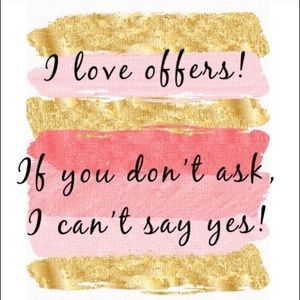 Make me an offer!